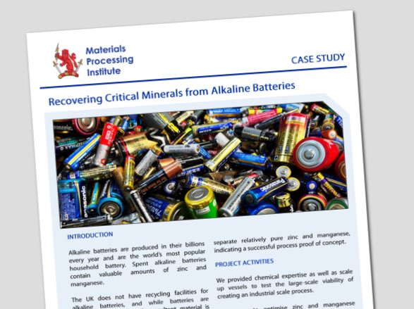 Recovering Critical Minerals from Alkaline Batteries
